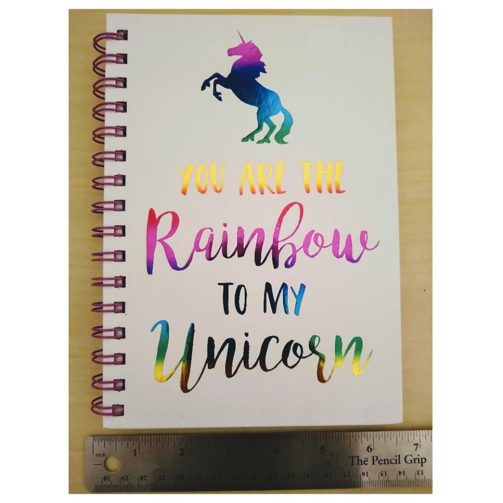 Brand New "You are the Rainbow to my Unicorn" Hardcover Wire-Bound Notebook